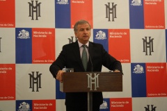 Ministro Felipe Larraín en conferencia de prensa por Sipco 2